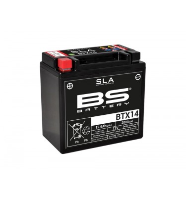Batterie SLA BTX14 / YTX14-BS - BS BATTERY