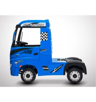 Camion électrique enfant KINGTOYS - Mercedes ACTROS 140W - Bleu