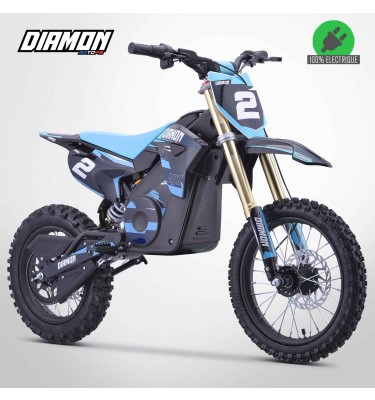 Moto enfant électrique RX 1300W - 14/12 - DIAMON MOTORS - Édition 2024 - Bleu