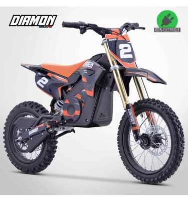 Moto enfant électrique RX 1600W - 14/12 - DIAMON MOTORS - Édition 2024 - Orange