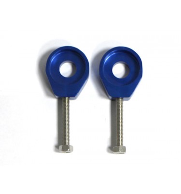 Tendeurs de chaîne alu rond - 12/6mm - Bleu
