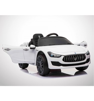 Voiture électrique enfant KINGTOYS - Maserati Ghibli 50W - Blanc