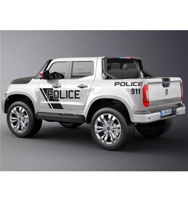 Voiture électrique enfant KINGTOYS - Mercedes X-CLASS PICKUP 140W - Police