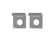 Tendeurs de chaîne alu carré - 12mm - Silver